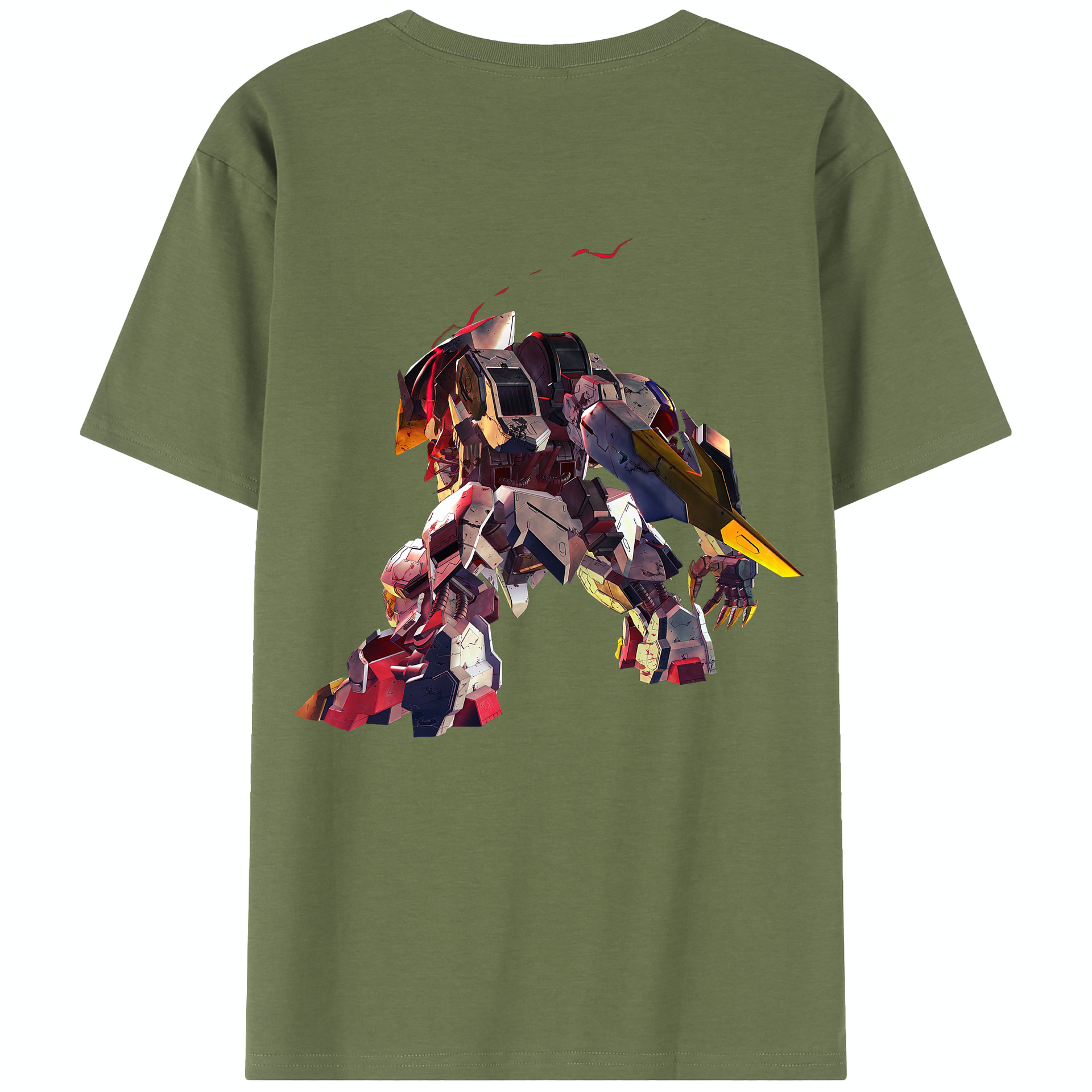 （画像用） 機動戦士ガンダム Mobile Suit Gundam 綿100％半袖Tシャツ（背面プリント）